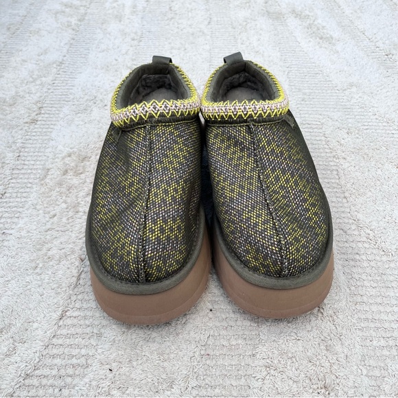Ugg Tazz Maxi Tasman Platform Green Slipper Shoes Women’s Size 10 - Picture 4 of 9